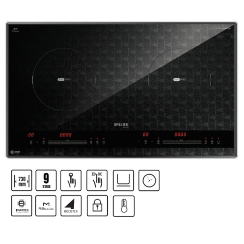 Bếp từ đôi Spelier SPM 736K Bếp từ đôi Spelier SPM 736K