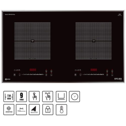 Bếp từ đôi Spelier SPM 828i Plus lắp âm