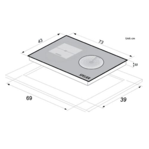 Thiết kế của Bếp từ kết hợp hồng ngoại Spelier SPM 929H