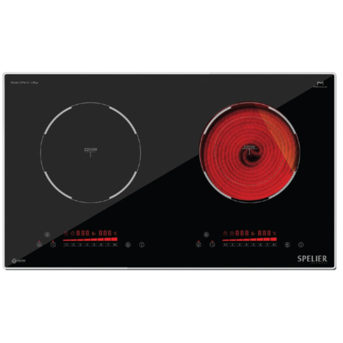 Bếp từ kết hợp hồng ngoại đôi Spelier SPM 929H lắp âm