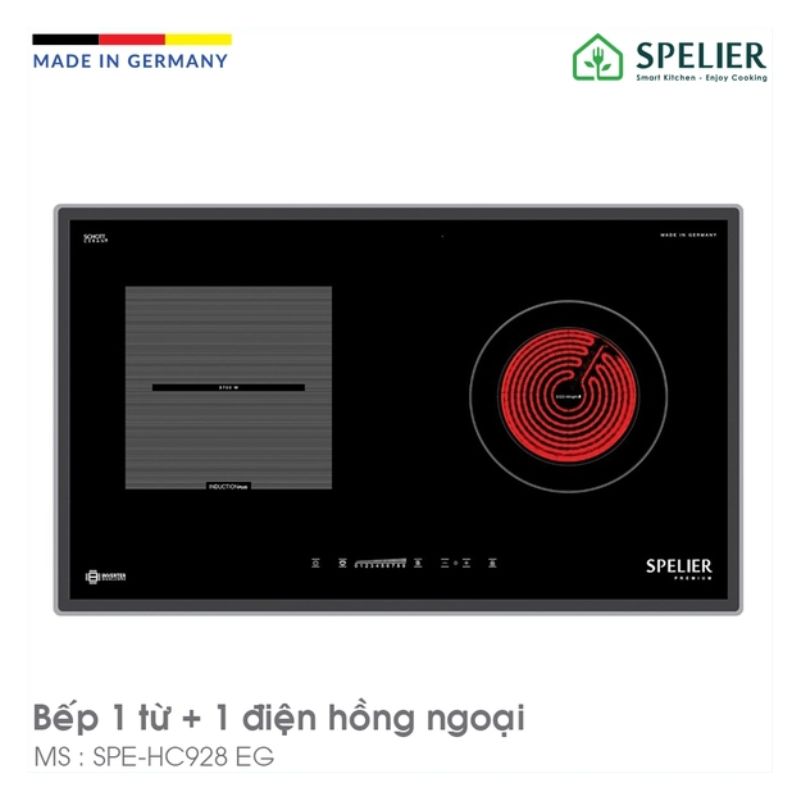 Hình ảnh bếp từ kết hợp hồng ngoại Spelier SPE HC 928EG lắp âm Hình ảnh bếp từ kết hợp hồng ngoại Spelier SPE HC 928EG lắp âm