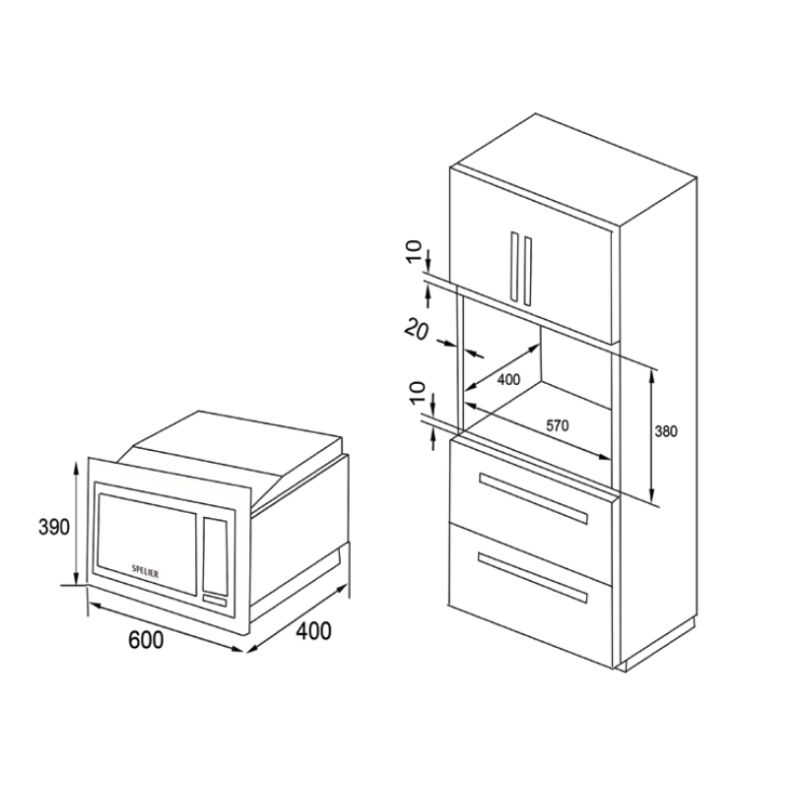 Lò vi sóng Spelier SP 8213EU (1) Lò vi sóng Spelier SP 8213EU (1)