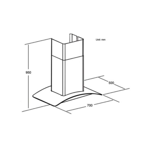 Kích thước Máy hút mùi Spelier SP 651G