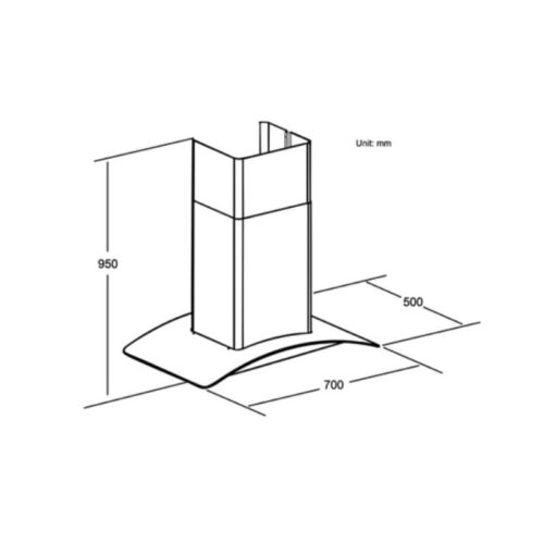 Kích thước Máy hút mùi Spelier SP 652GT